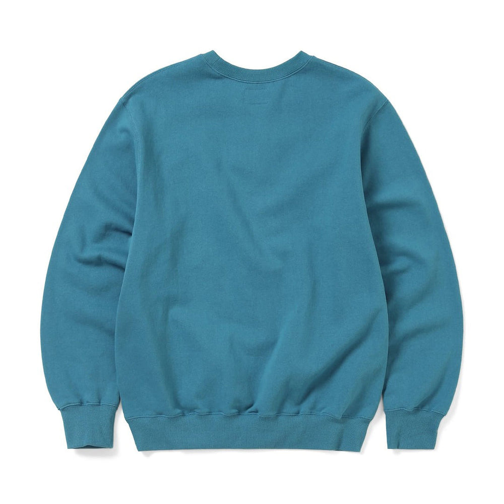 FORTUNA APPLIQUE CREWNECK DARK TEAL