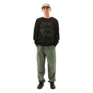 FORTUNA APPLIQUE CREWNECK BLACK