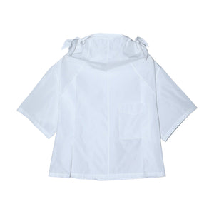 Memory Taffeta Blouse White