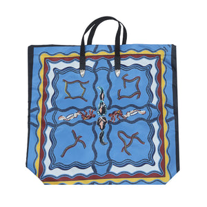 Print Tote bag Light Blue