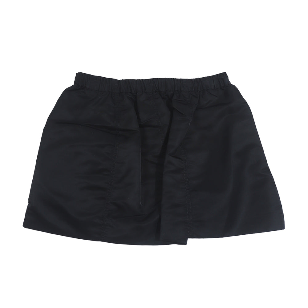 Nylon Twill Skirt Black