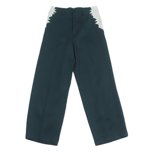 Embroidery Western Pants Green