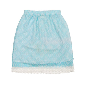 Aruna Mini Ruffle Skirt Blue