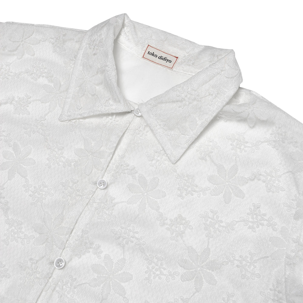 Marin Lace Shirt White