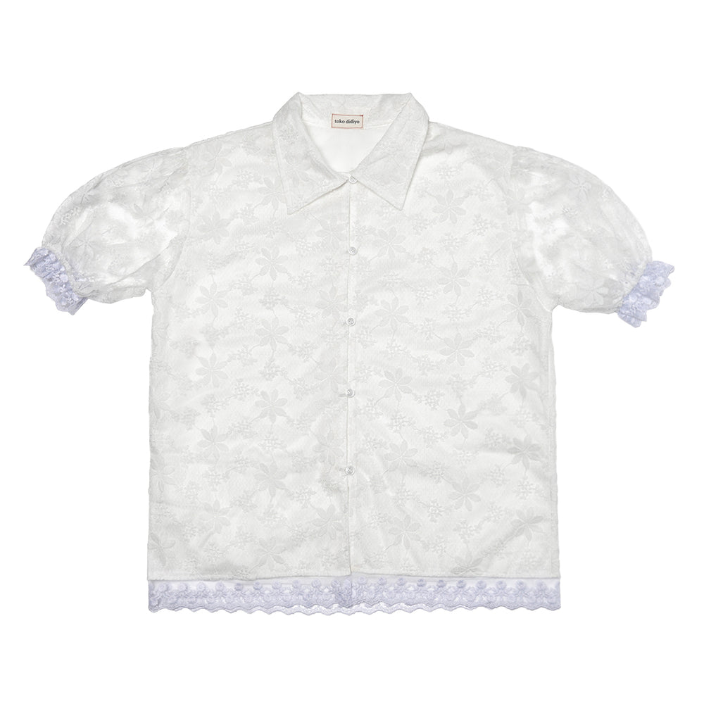 Marin Lace Shirt White