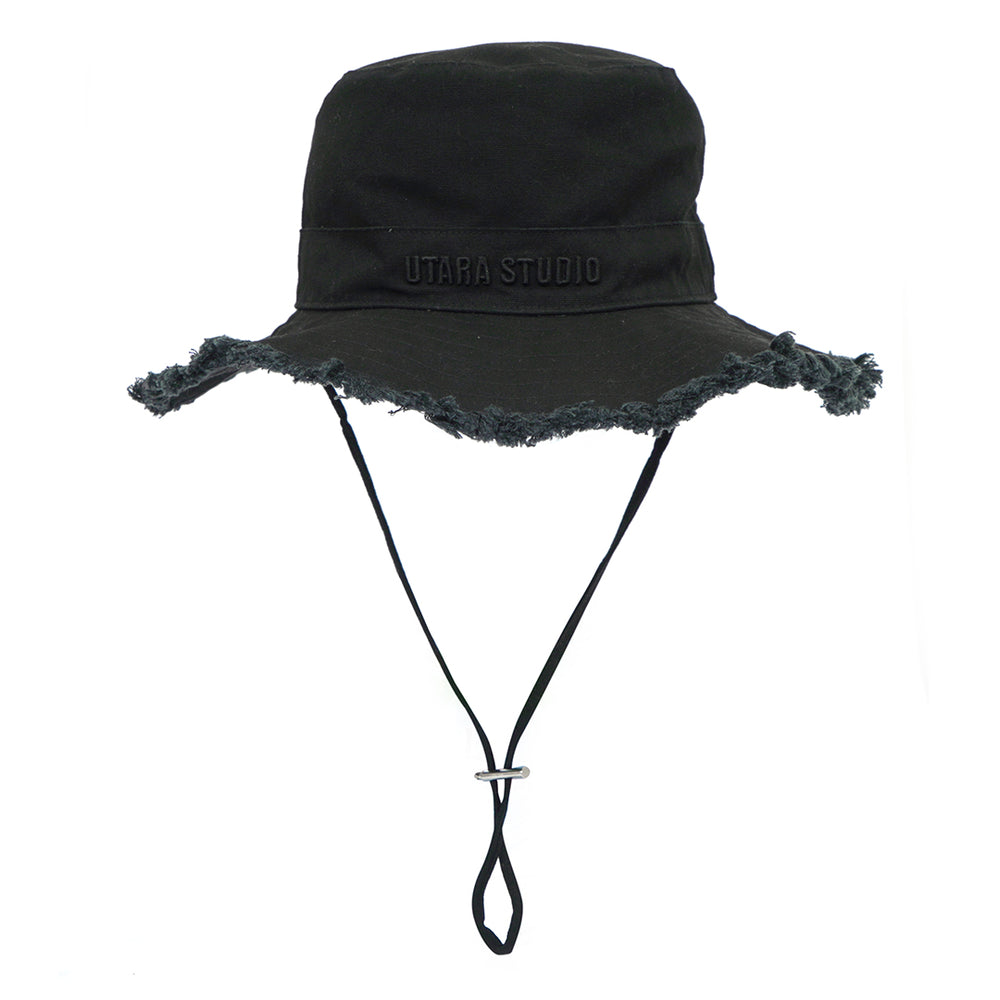 FISHERMAN BUCKET HAT BLACK