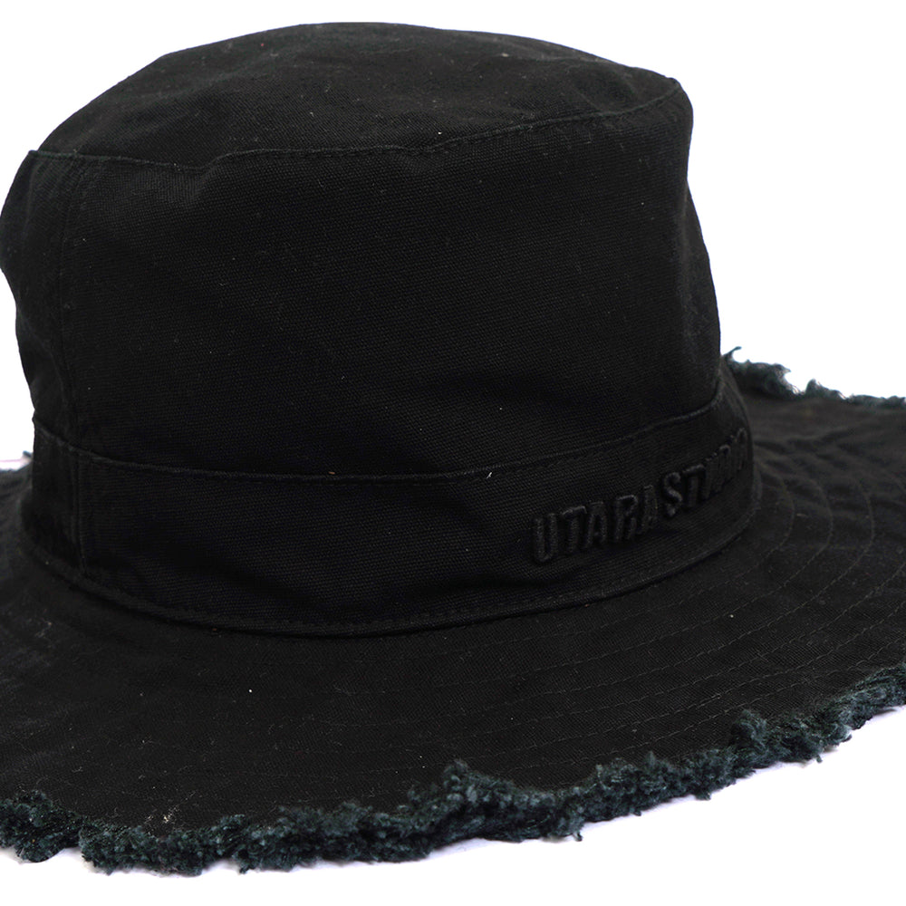 FISHERMAN BUCKET HAT BLACK