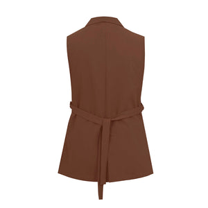 AUBERON VEST BROWN