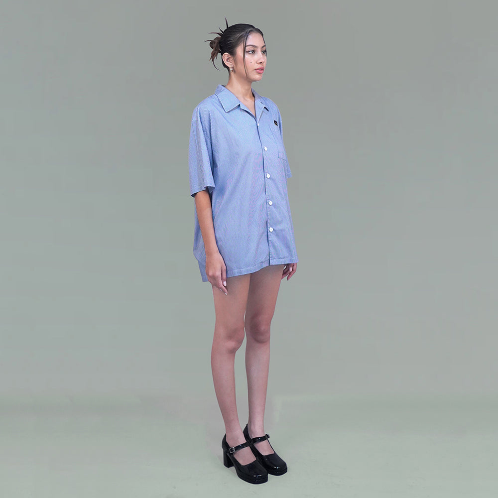 COLLIN SHORT SHIRT BLUE