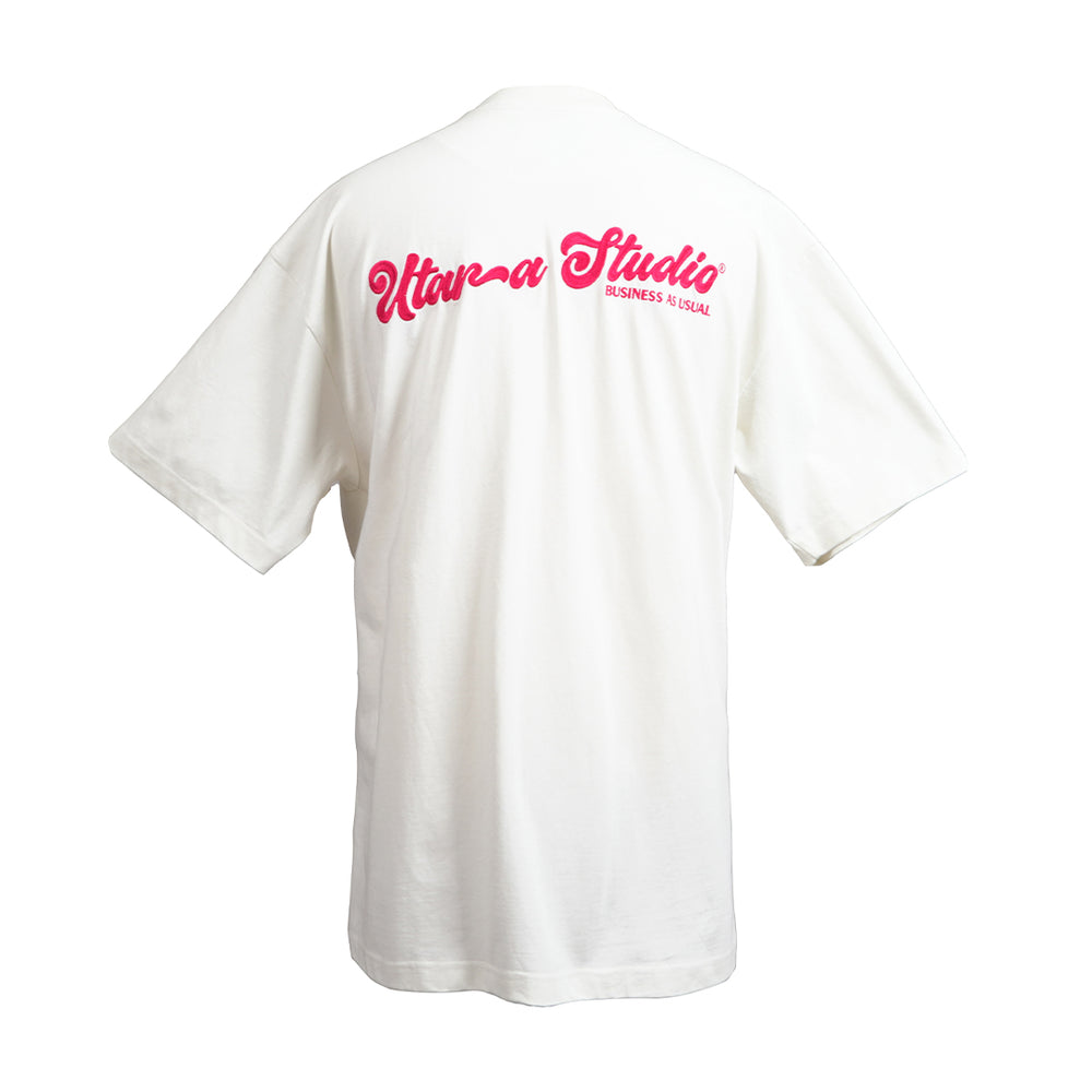 BUSINESS AS USUAL TEE WHITE