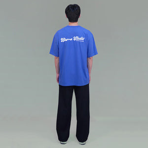 BUSINESS AS USUAL TEE BLUE