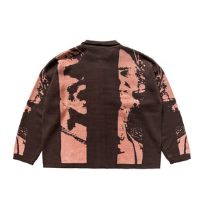 Sid Vicious Knit Shirt Brown / pink