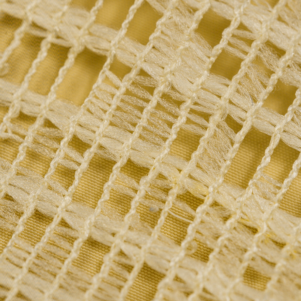 Cotton Lace Curtain in Yellow