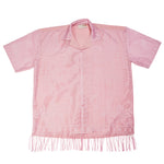 Pink Curtain Shirt with Fringe