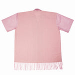 Pink Curtain Shirt with Fringe
