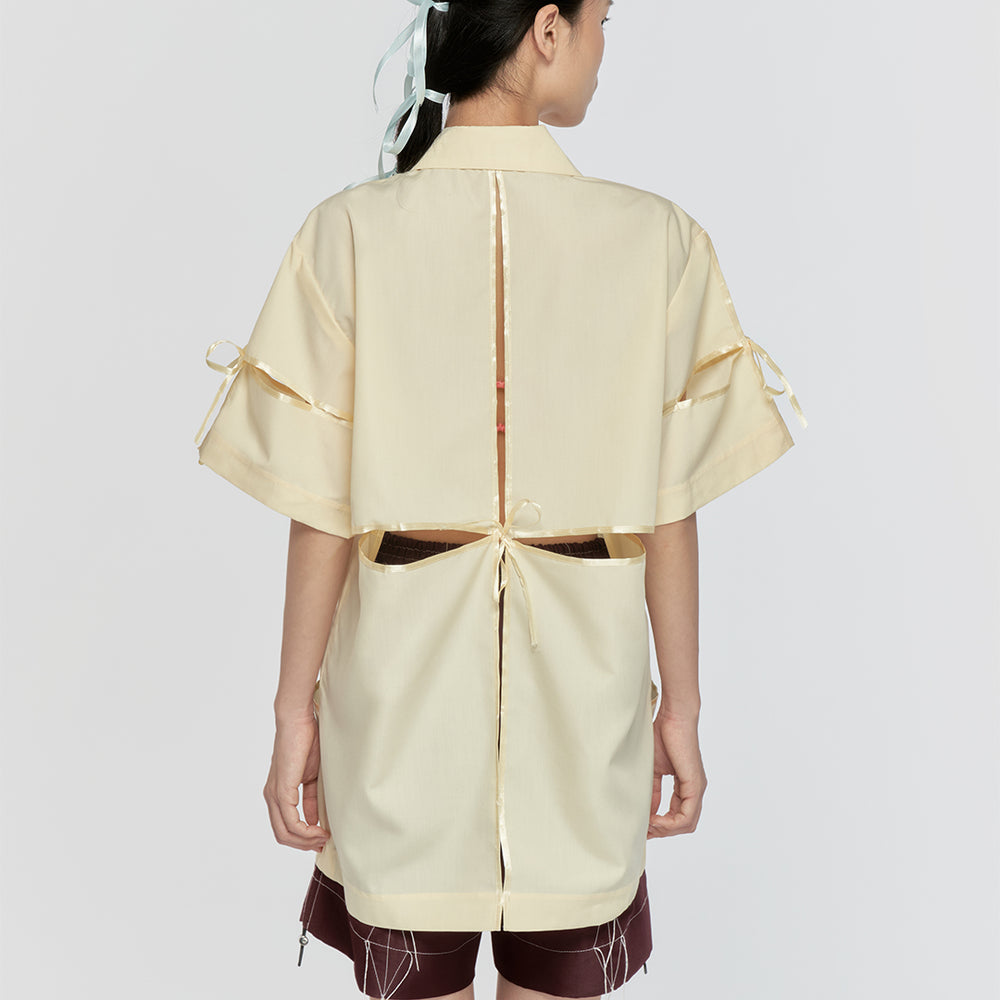 WHIM SHIRT - BOW BUTTER YELLOW