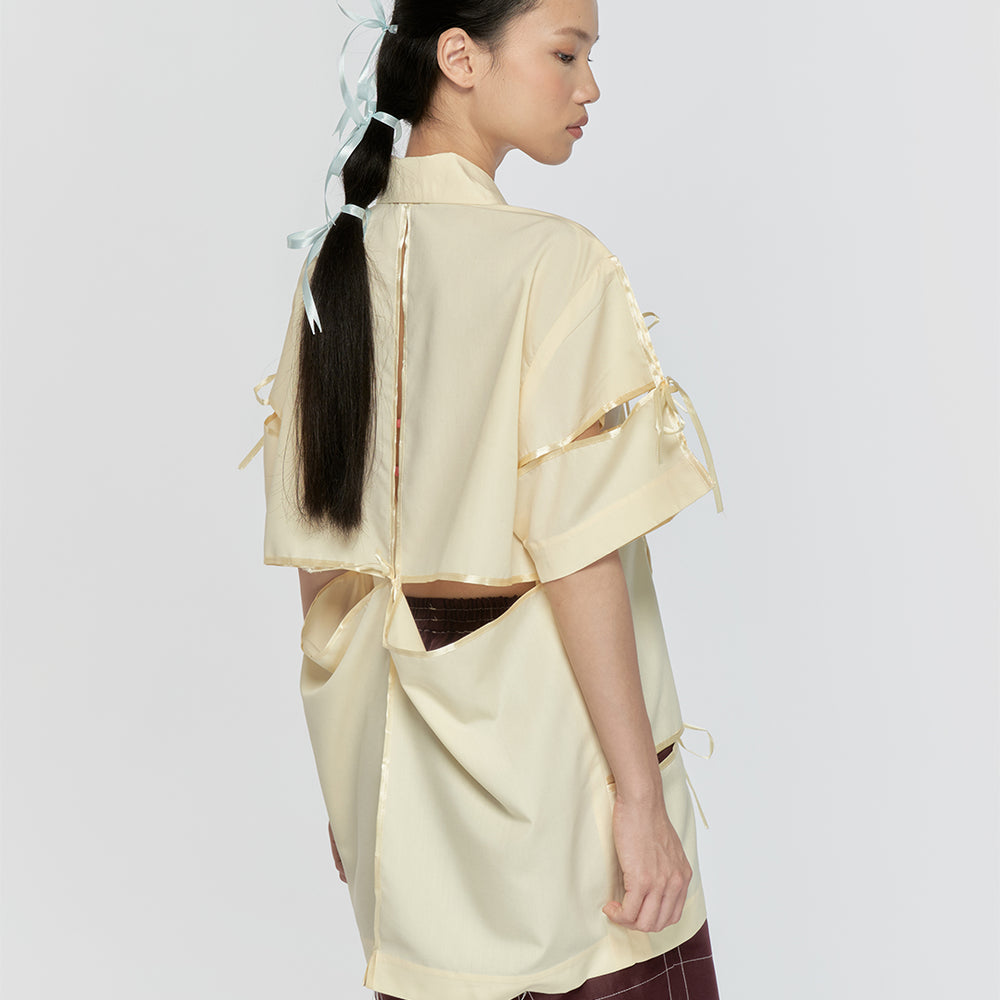 WHIM SHIRT - BOW BUTTER YELLOW