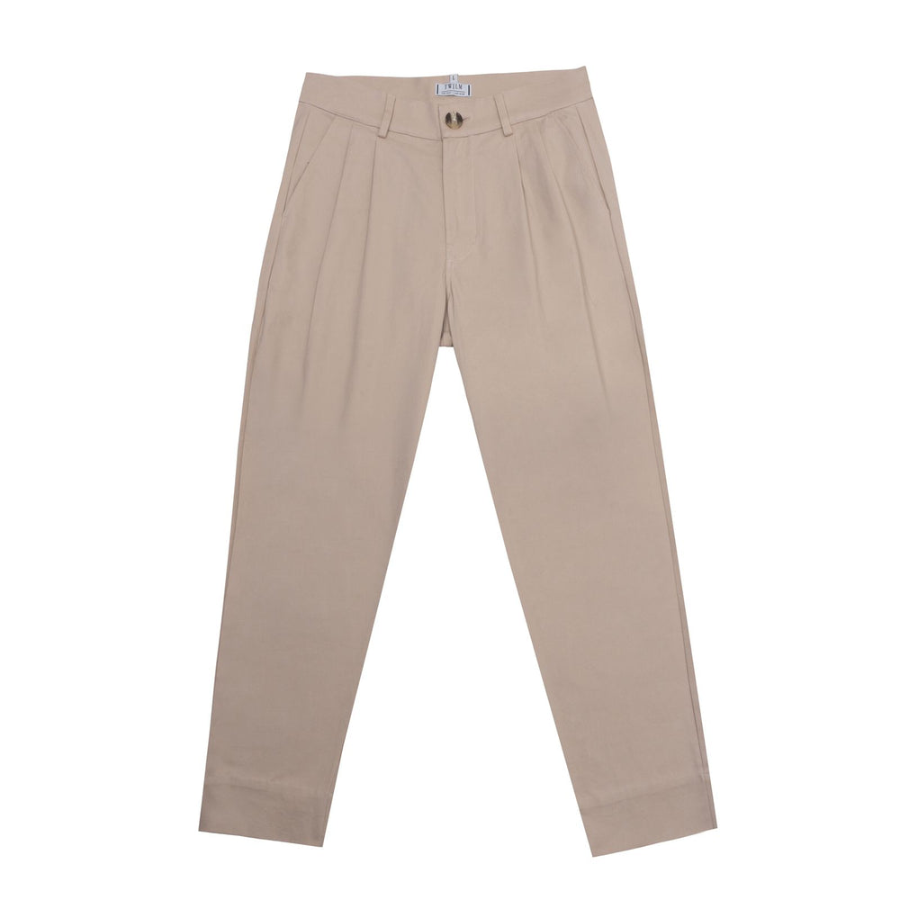 WIHTE ZIP TROUSER DUSTY PINK