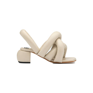 SAUSAGE HEEL BEIGE