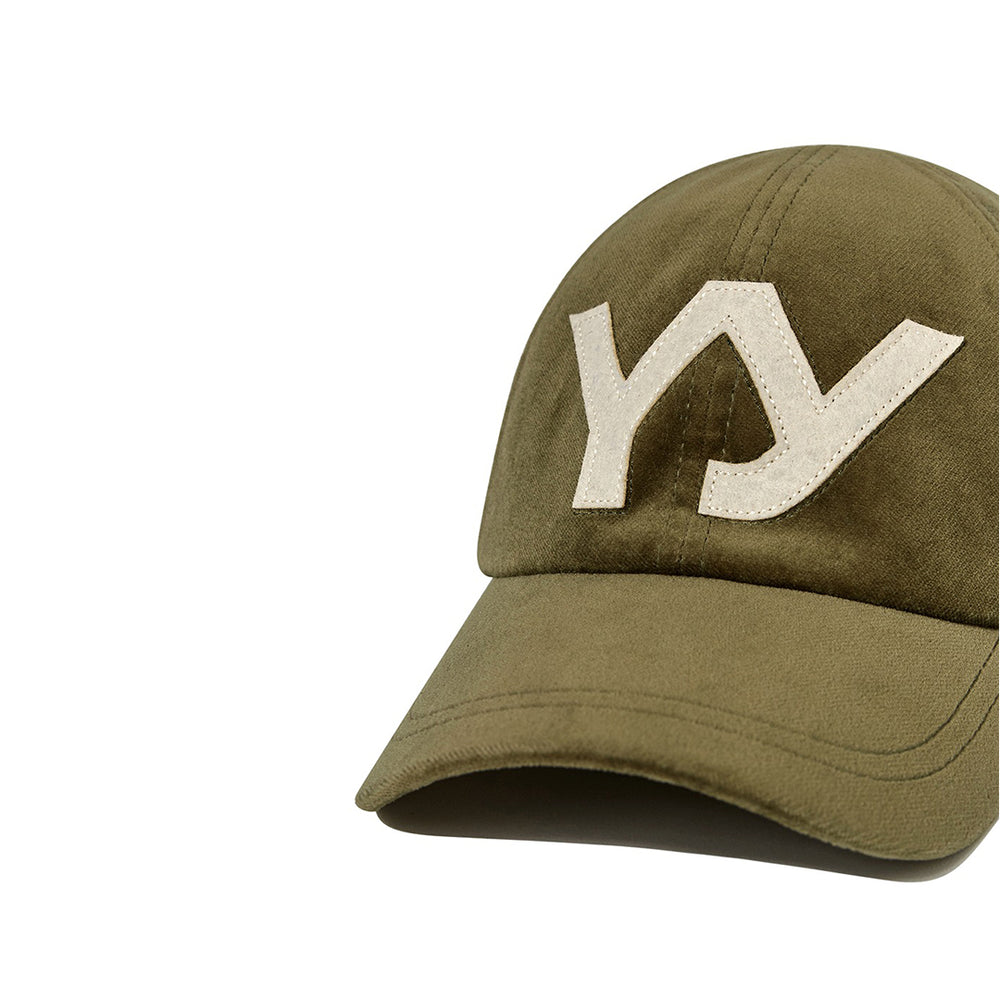 YY VELVET BALL CAP KHAKI