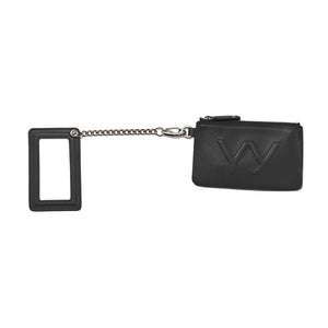 YY CHAIN WALLET WITH MIRROR BLACK