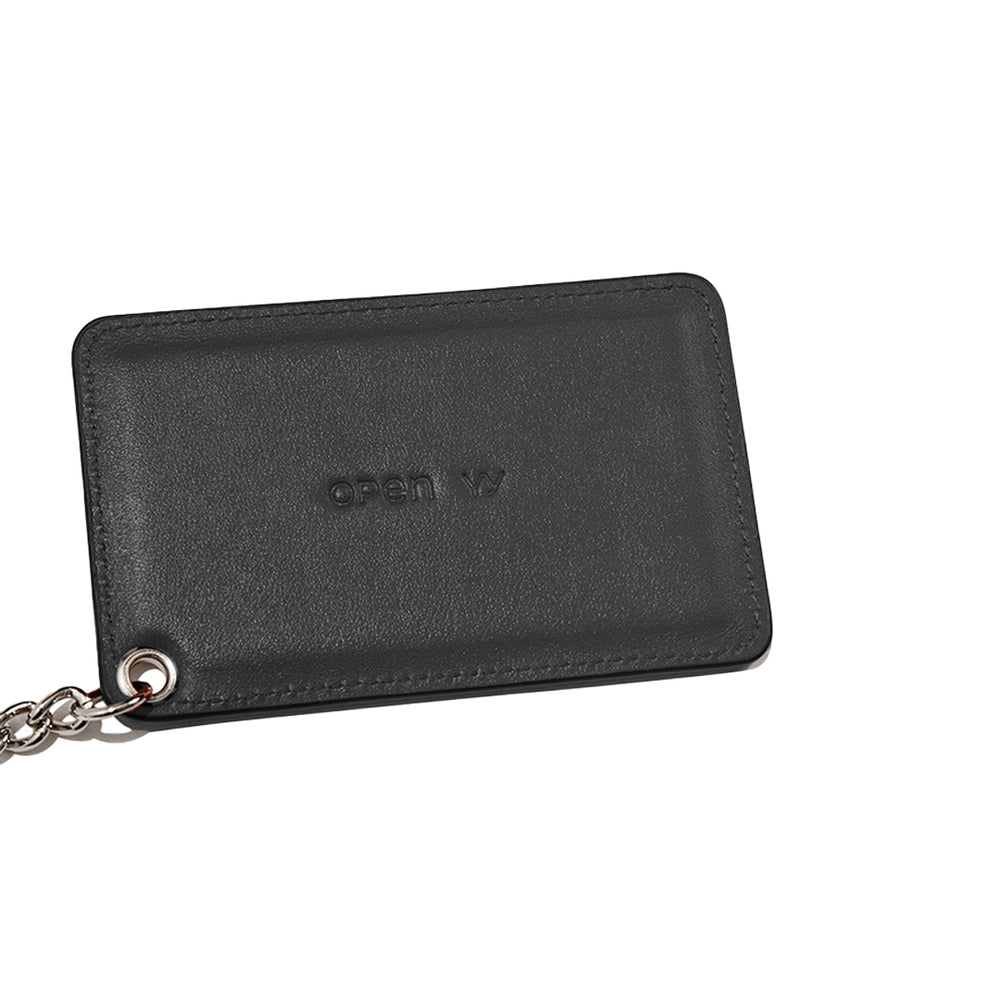 YY CHAIN WALLET WITH MIRROR BLACK