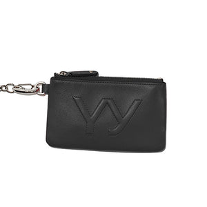 YY CHAIN WALLET WITH MIRROR BLACK