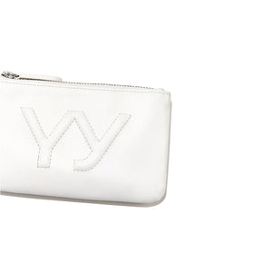 YY CHAIN WALLET WITH MIRROR WHITE