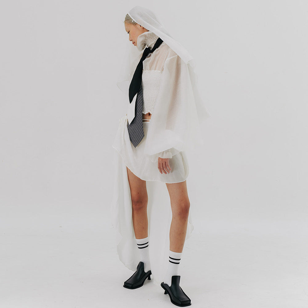 07:00 AM Blouse White