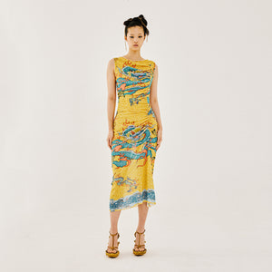 XI'AN MESH DRESS YELLOW