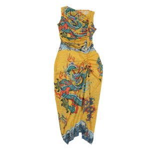 XI'AN MESH DRESS YELLOW