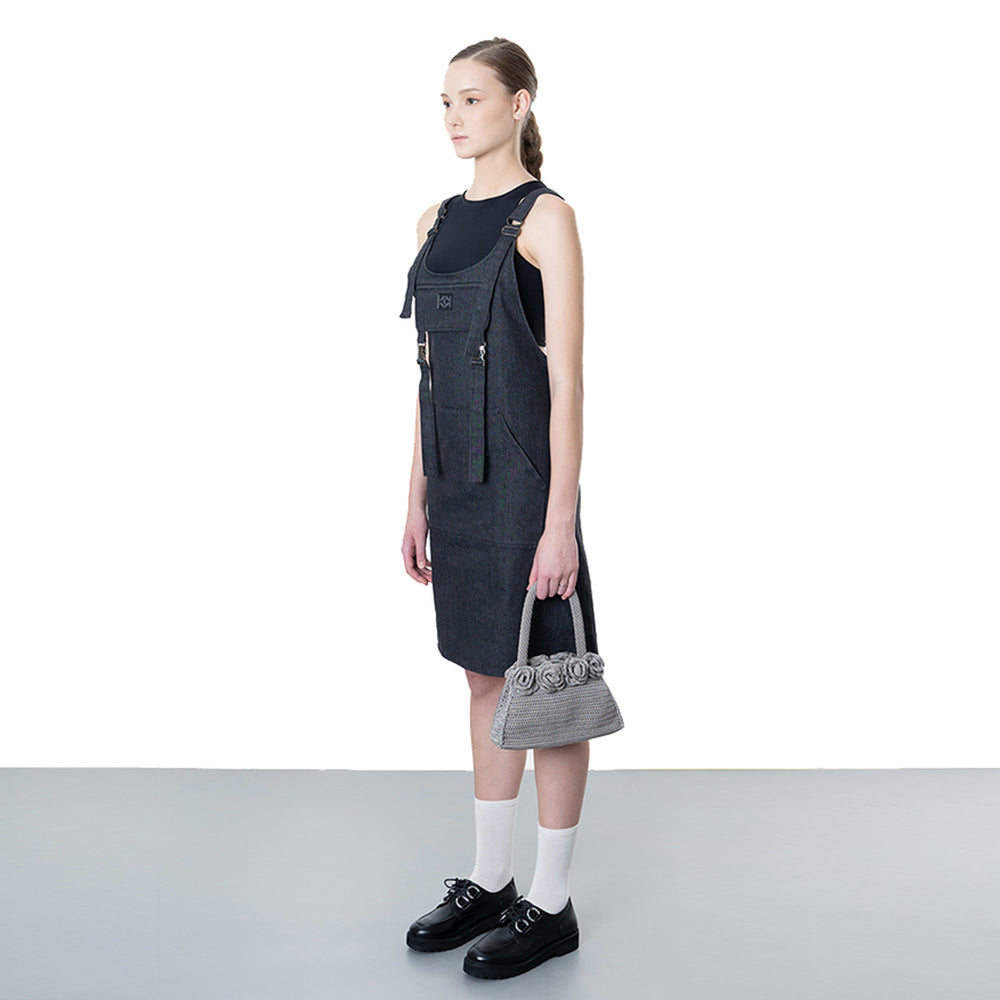 Rory Pinafore Black