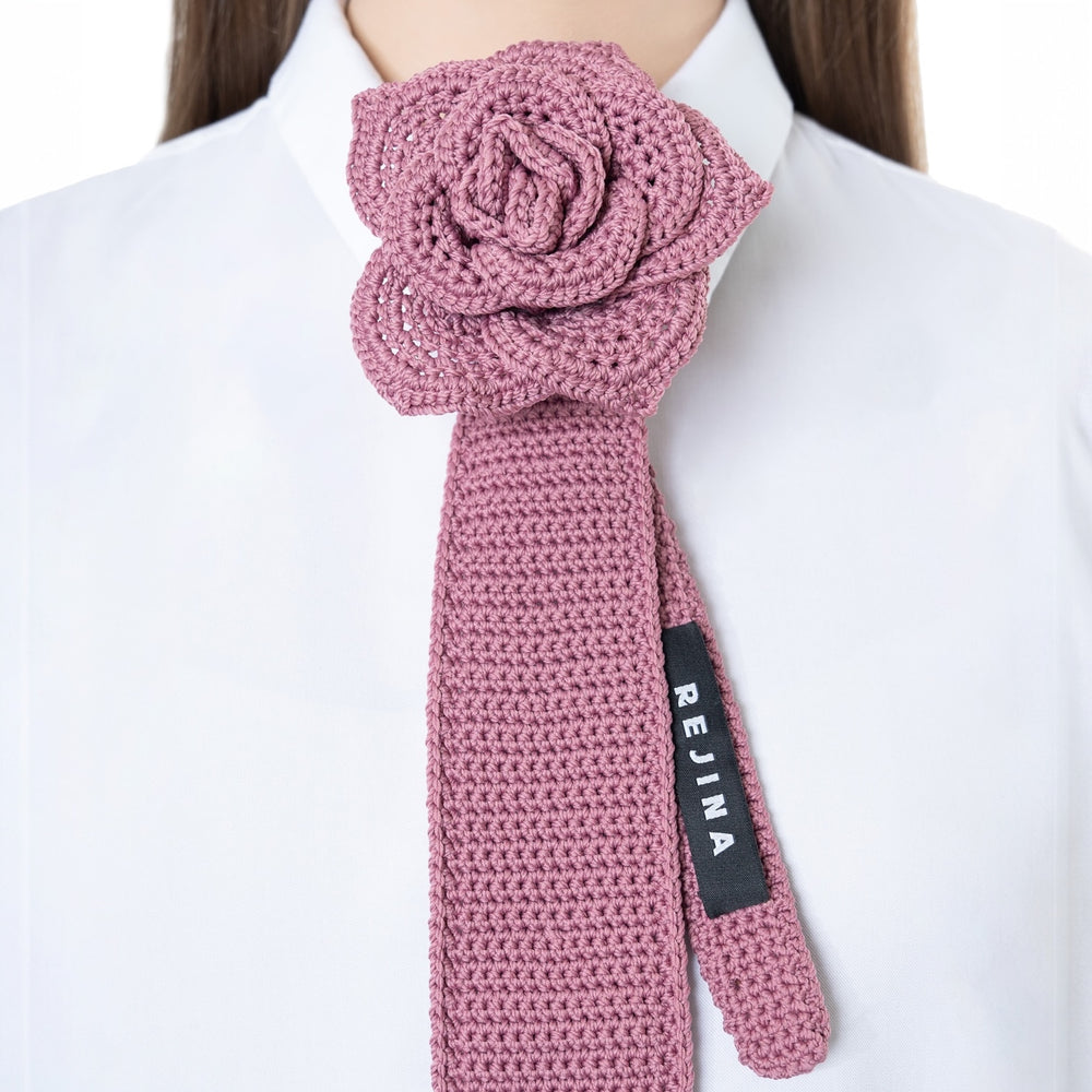 Rosette Tie Pink
