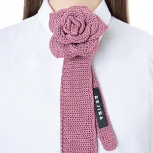 Rosette Tie Pink