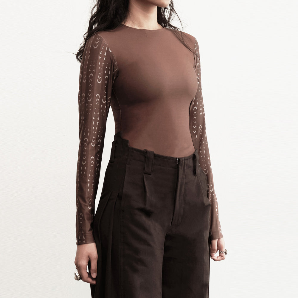 Shivs Skin Bodysuit Longsleeve Ganache