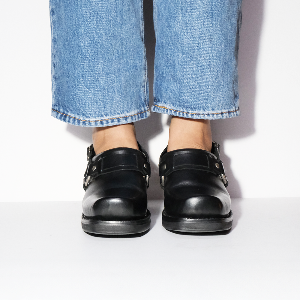HARNESS MULES BLACK