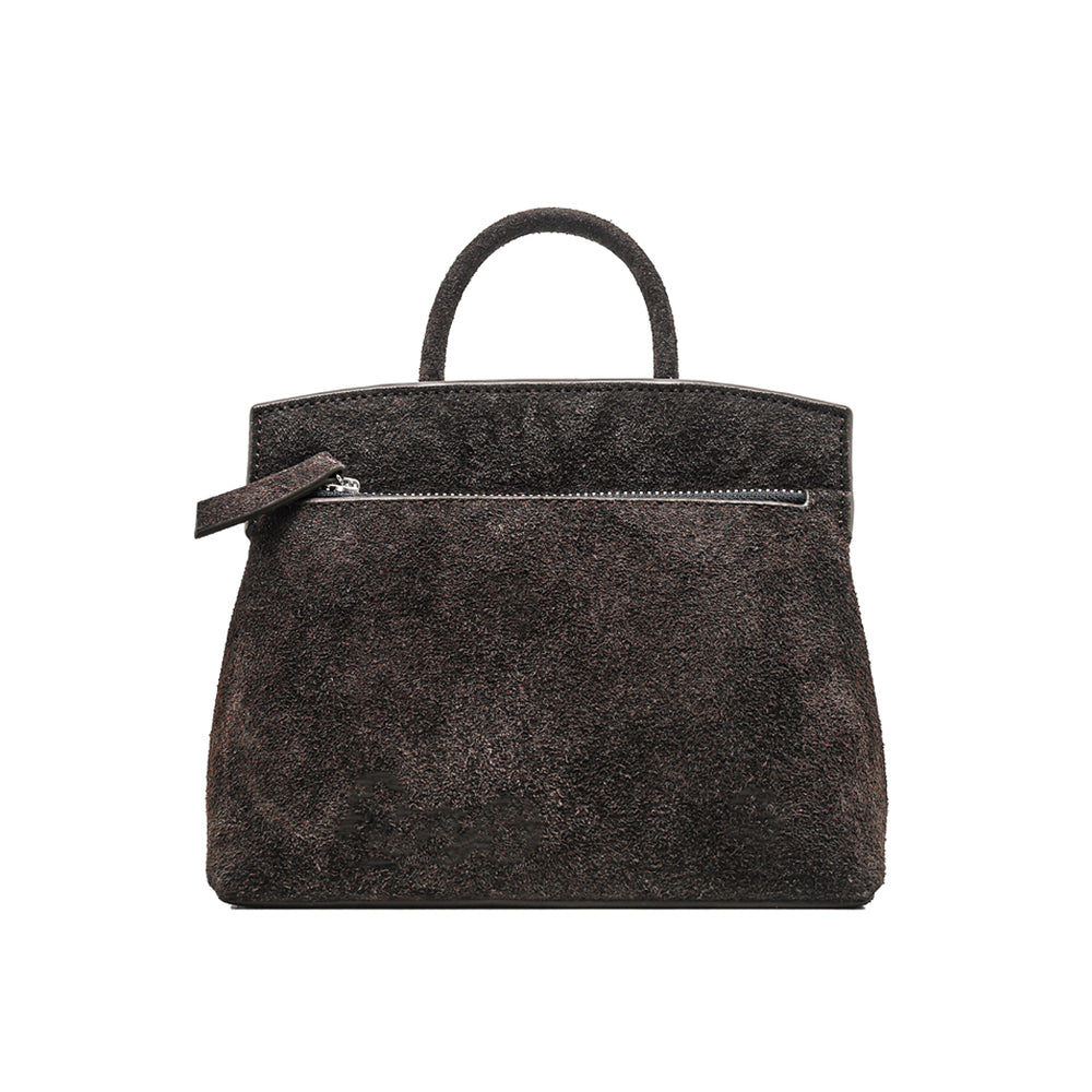 MINI ACE BAG SUEDE BROWN