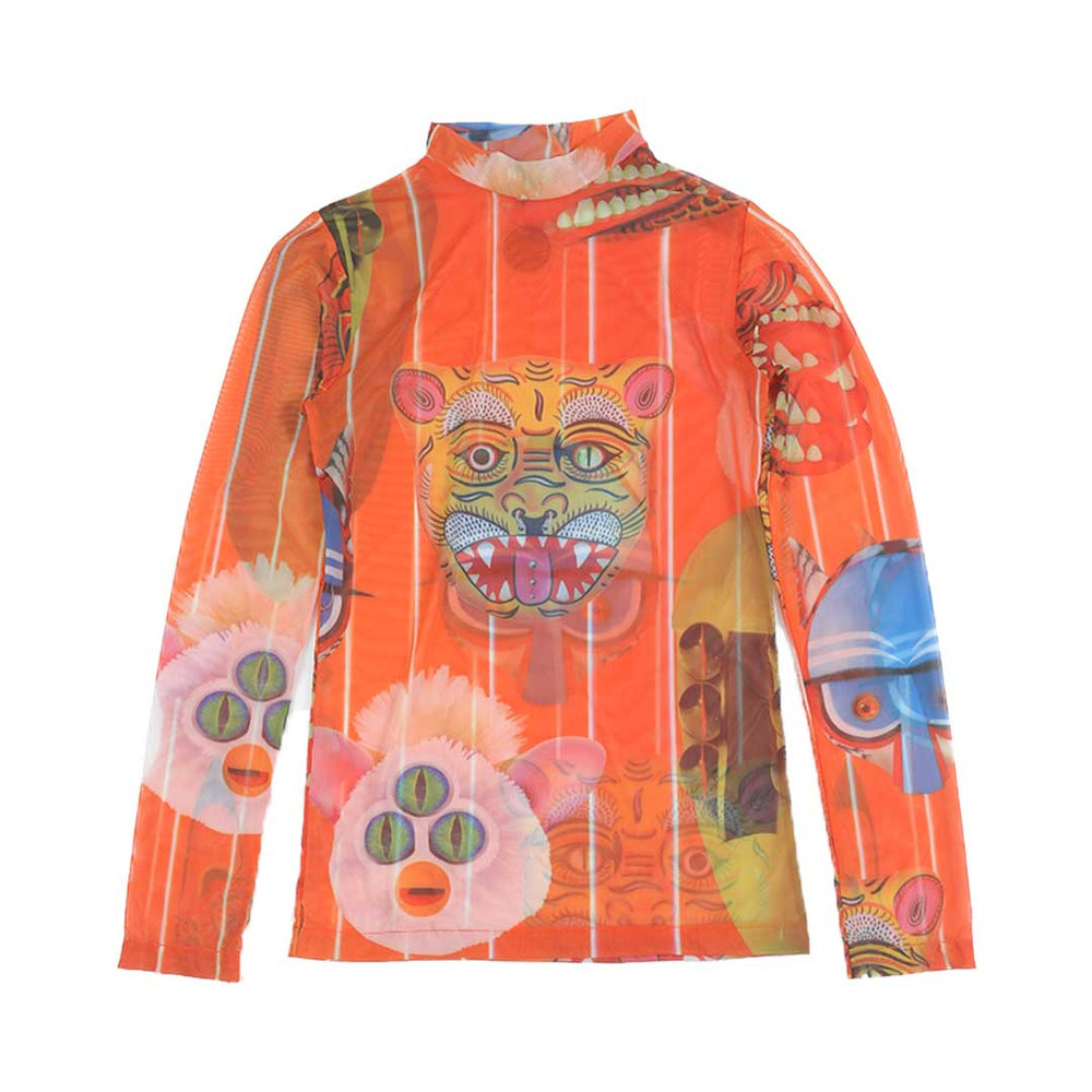 Maskera Mesh Top Multi Color