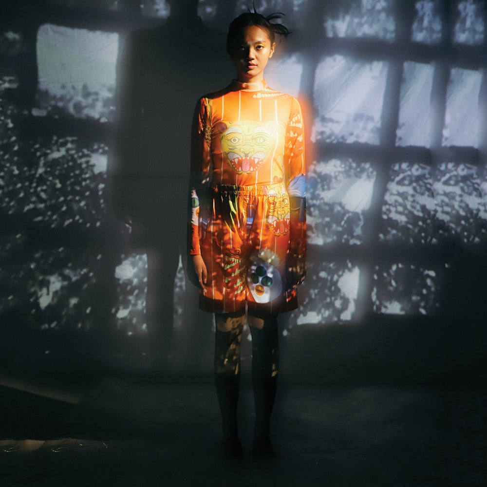 Maskera Mesh Top Multi Color