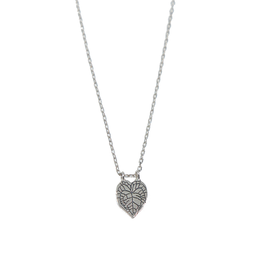 Anthurium Clarinevium Necklace Silver