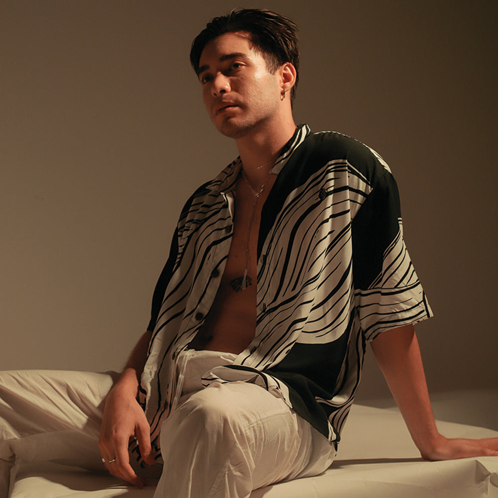 Atlas Shirt Black/White