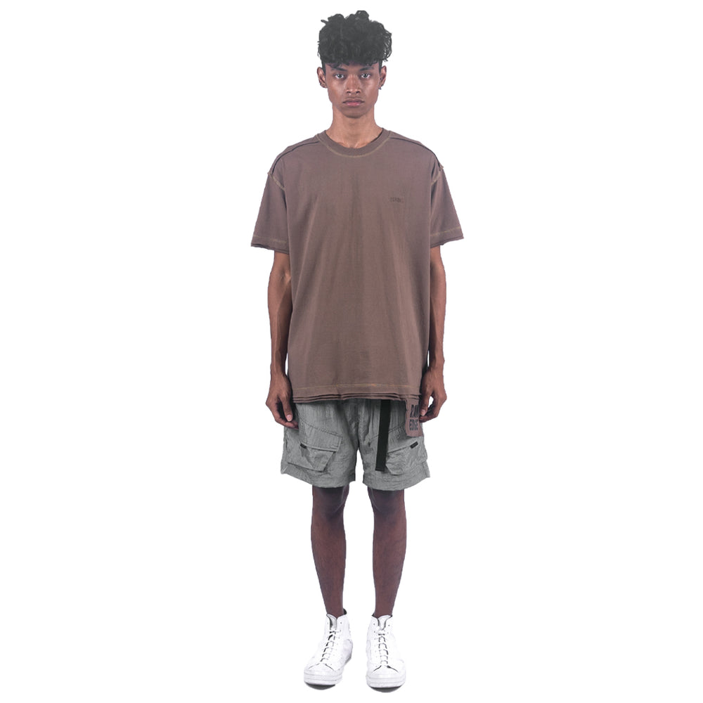 OLIVE RAW EDGE TSHIRTS OLIVE