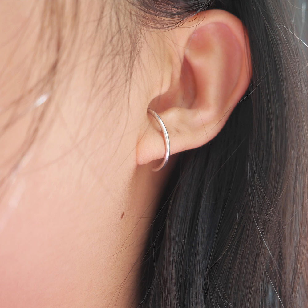 C Earring Posts Gold Plated