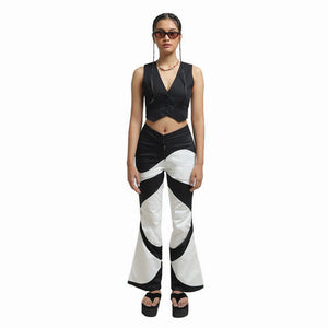 
            
                Load image into Gallery viewer, Kate V-Line Dreamwave Pants Black &amp;amp; White
            
        