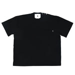 Side Snap Pocket Os T-Shirt Black
