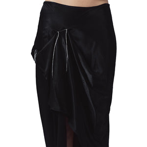 DRAPE BLACK SKIRT BLACK