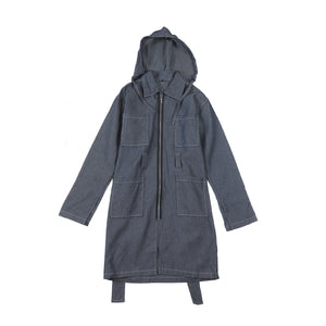 Denim Parka Denim Blue