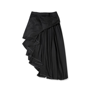 Oblique Skirt Black