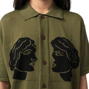 Cum And Cummer Shirt Olive Green