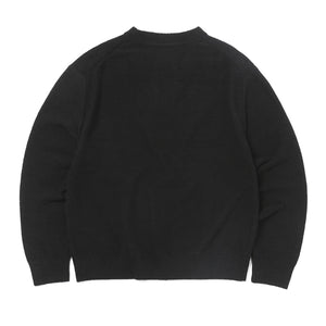 T-Logo Boucle Cardigan Black